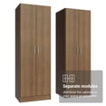 thumbnail image 4 of Madesa Kitchen Pantry Set Storage Cabinet 4 Doors 8 Utility Shelves 47"L Wooden Organization Unit for Kitchen 6 Adjustable Shelves Anti Tipping - Rustic, 4 of 9