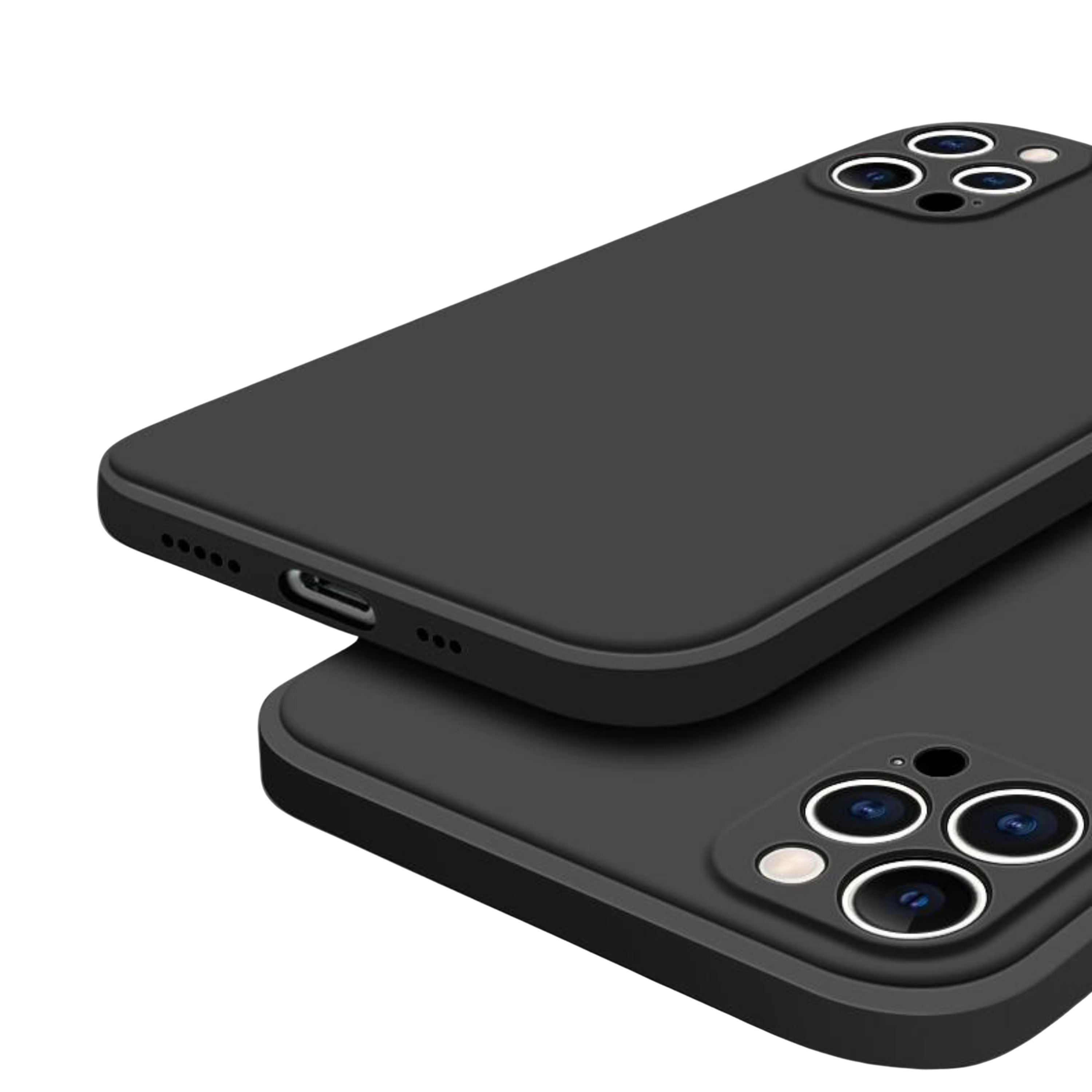 QuAngy Case for Apple iPhone Colorful & Aesthetic Black Square