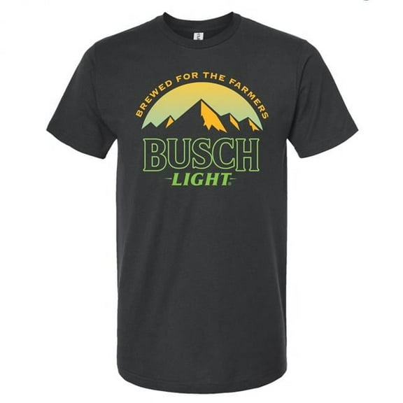Mens Light Golden Brewed for the Farmers T-Shirt, Grey - Extra Large