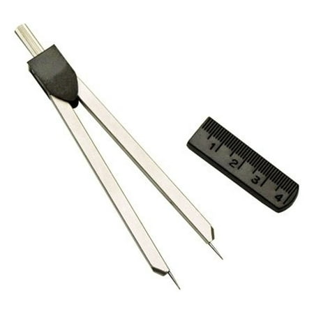 - Economy ECG Caliper Ruler - Chrome tip with case and tip cover