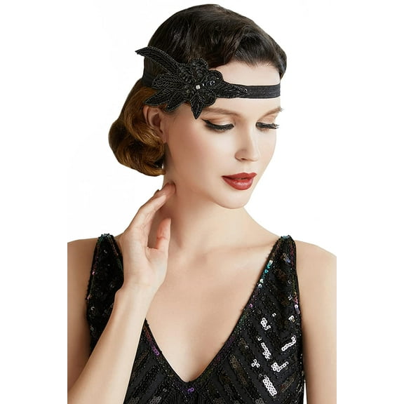 Flapper Headband Crystal Great Gatsby Headpiece Vintage 20s Flapper Gatsby Accessories