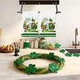 thumbnail image 6 of Eoozwa St. Patrick's Day Kitchen Towel Irish Lucky Shamrock Dish Towel Watercolor Gnome Hand Towels Reusable Tea Towel for Holiday Cooking Baking Drying Cleaning Wipes Home Decor, 6 of 6