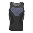 thumbnail image 2 of koolsoo Mens Padded Vest Breathable Compression Shirt for Baseball Softball Football S, 2 of 9