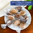 thumbnail image 5 of Clear Candy Wrappers for Caramels (300 Pcs 5 x 5 inches) - Natural Clear Cellophane Wrappers, 5 of 9
