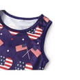 thumbnail image 2 of Benylion Girls 4th of July Dresses Independence Day Dresses American Flag Sleeveless Patriotic Dresses for 7-8 Years, 2 of 6
