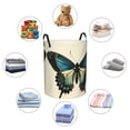 thumbnail image 4 of Haiem Blue Black Butterfly Art Print Laundry Basket, Laundry Hamper, Collapsible Laundry Baskets, Dirty Clothes Hamper, Waterproof with Handles for College Dorm, Family-Medium, 4 of 6