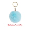 thumbnail image 1 of Injueey Fuzzy Ball Llavero Flexible Cómodo Encantador Llaveros Adorable Práctico Llaveros Mujeres para niños Adultos Ancianos Estudiantes Verde claro Type3 NO3 Injueey HA059936-32, 1 of 6