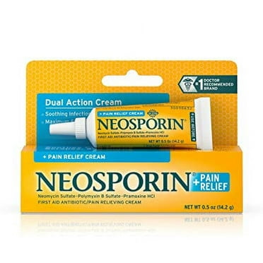 Neosporin + Pain Relief Dual Action Topical Antibiotic Ointment,.5 oz ...
