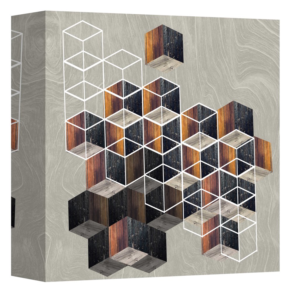PTM Images,WOODEN CUBES, 20x20, Decorative Canvas Wall Art Walmart