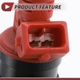 thumbnail image 4 of 1 Pc Inyector de Combustible para Ford Ranger 4.0 1993-1996 Boquilla de Combustible No.0280150931/ZZM2-13-250/92TF-9F593-AA Rojo Negro, 4 of 7