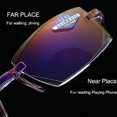 thumbnail image 4 of New Diamond-cut Bifocal Progressive and Anti-blue Eyewear Ultralight, Progressive Multifocus Reading Glasses Blue Light Blocking, Fashion Reading Glasses Hd Glass Lens, 4 of 7
