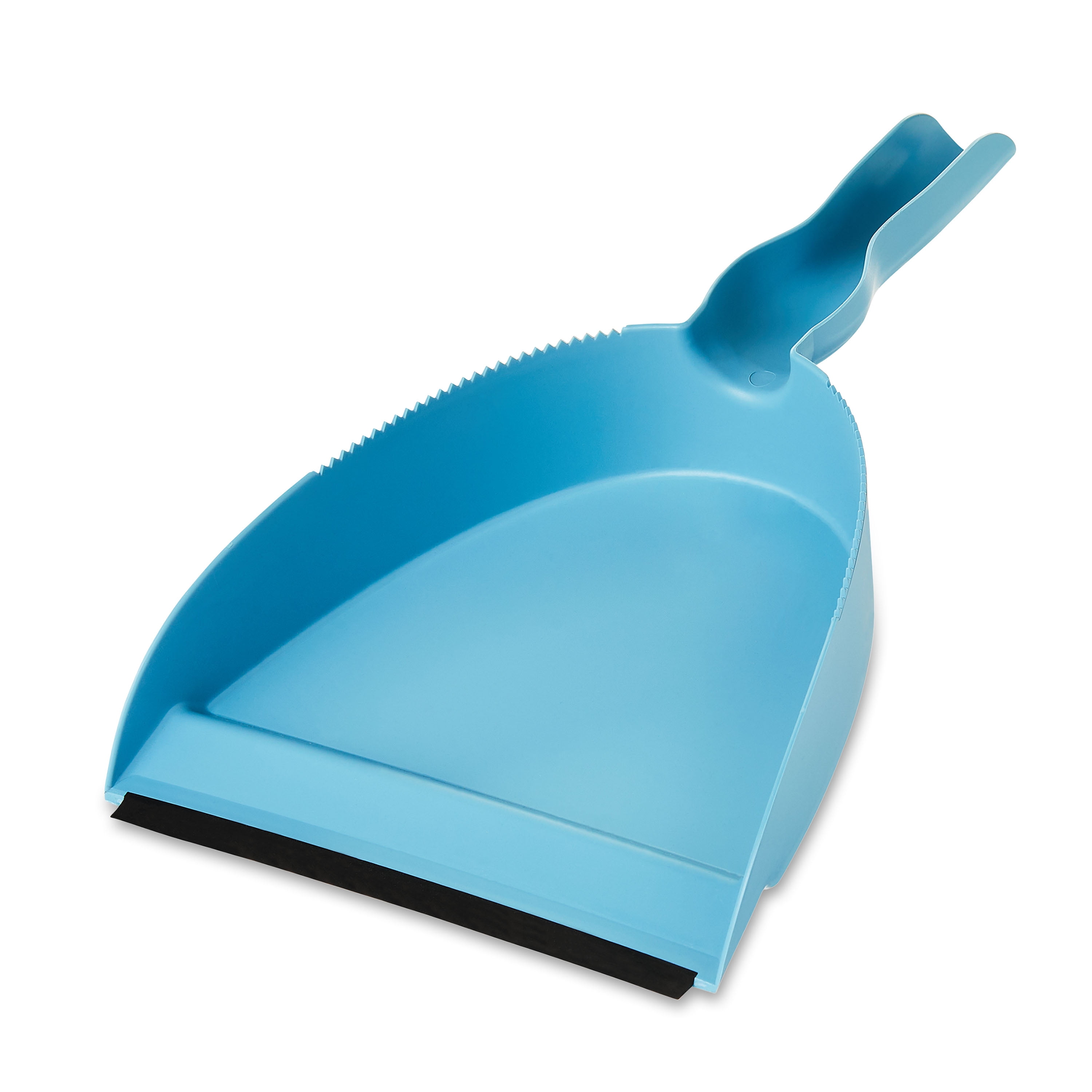 Great Value Plastic Dust Broom & Pan, Blue