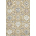 thumbnail image 2 of Addison Rugs Mayfield Premium Machine Washable Traditional Damask Gold Rectangle Rug, 5' x 7'6", 2 of 6