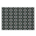 thumbnail image 1 of Eastern Cutting Board, Floral Ornament Motifs on Dark Background with Wavy Lines Abstract Design, Decorative Tempered Glass Cutting and Serving Board, Large Size, Multicolor, by Ambesonne, 1 of 1