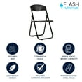 Flash Furniture HERCULES Series 500 lb. Capacity Heavy Duty Black Plastic Folding Chair with