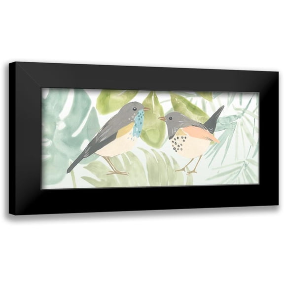 Vess, June Erica 14x8 Black Modern Framed Museum Art Print Titled - Songbird Collection D