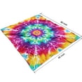 thumbnail image 4 of Colorful Rainbow Tie Dye Spiral Pattern Blanket,Comfortable Soft Flannel Throw Blanket,All Season,Warm Lightweight Blankets for Sofa Bed Couch Living Room Chair,50"x60", 4 of 4