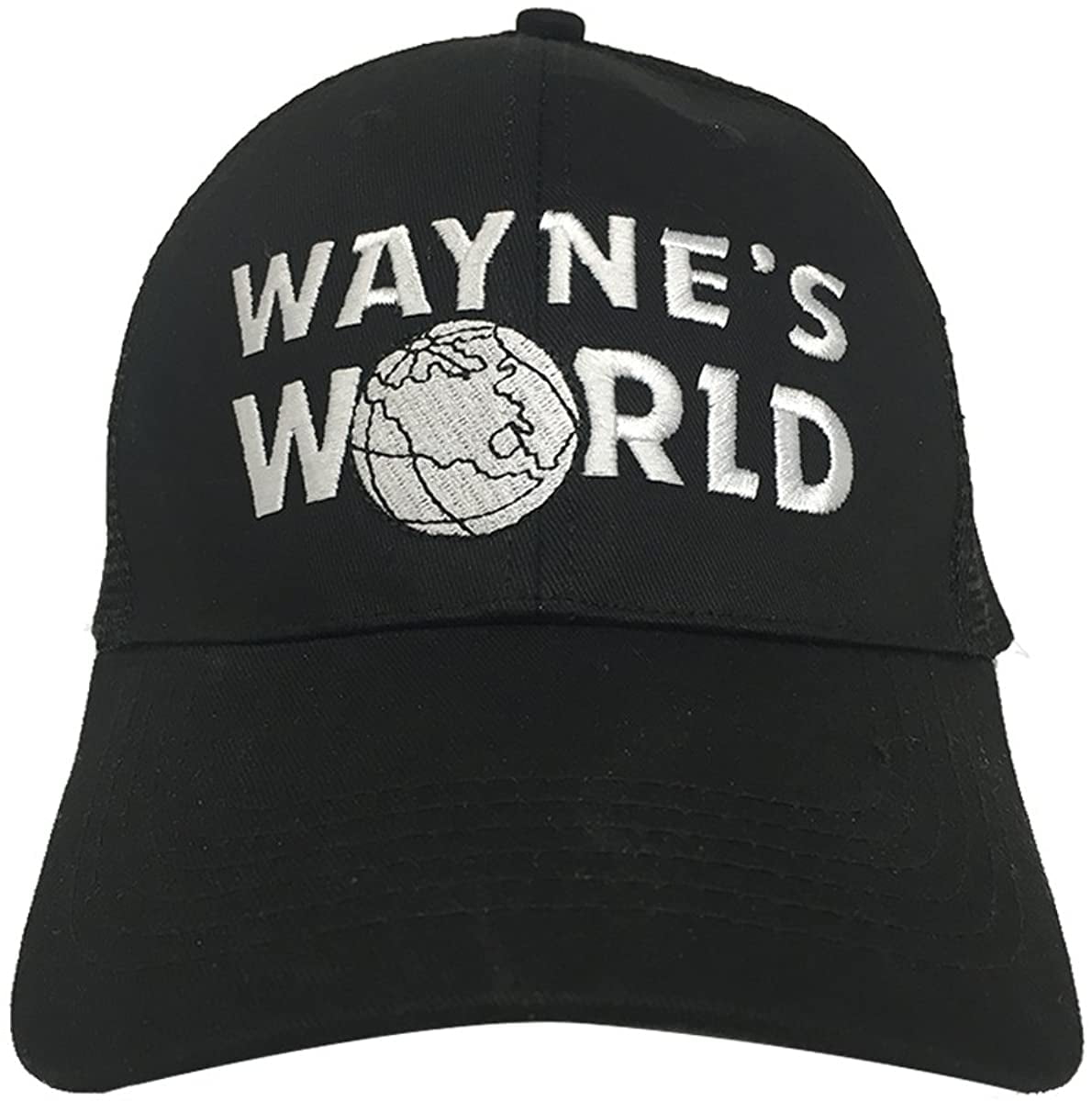 Black Waynes World Trucker Hat 