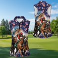 thumbnail image 4 of Aplkyhs Matching Golf Shirts for Couple USA Horse Racing Lightweight Golf Tank Top for Women for Casual Wear Soft and Comfortable Moisture Wicking for Yoga or Daily Wear, 4 of 6