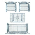 thumbnail image 2 of SAFAVIEH Sophie Outdoor Patio 4 Pc Conversational Set, Antique Blue, 2 of 7