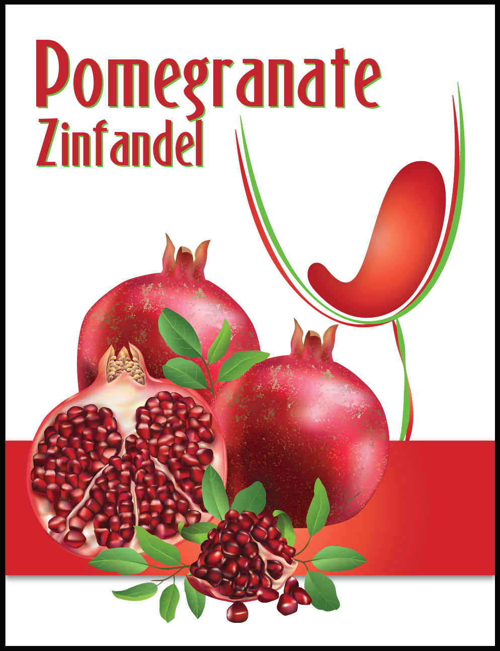 Mist Wine Labels (Pomegranate Mist)