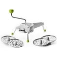 thumbnail image 5 of Mouli Rotary Cheese Grater 5-in-1 with Hand Crank | Made in Spain | Mandoline Slicer Vegetable Chopper for Parmesan Cheese, Nuts & Fruits | Includes 5 Stainless Steel Interchangeable Blades, 5 of 9