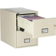 thumbnail image 3 of Phoenix Safe Vertical 31 inch 2-Drawer Legal Fireproof File Cabinet with Key Lock, Water Seal, Putty, LGL2W31P, 3 of 5