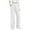 White, variant on cocolona Womens Straight Wide-leg Corduroy Pants Fashion Solid Color Casual Loose Long Pants Elastic Waist Trousers with Pockets