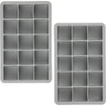 thumbnail image 5 of Tovolo Perfect Cube Ice Trays S/2 Oyster Gray, 5 of 6