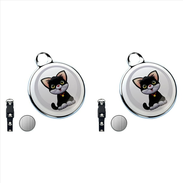 2X Rastreador de Perros Rastreador de Mascotas - Collar de Seguimiento para Perros Resistente Al Agua IP65 Funciona con Cualquier Collar (Android e IOS Universal) Versión