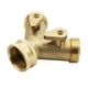 thumbnail image 4 of Divisor de manguera de jardín de 2 vías | Adaptador de conector de manguera de agua de latón | Cierre de doble válvula | Entrada de 3/4 de pulgada | Accesorio de riego exterior a prueba de fugas, 4 of 9