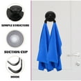 thumbnail image 2 of Suction Cup Hook Hooks Garland Black for Hanging Wall Hangers Without Nails Towel Heavy Stainless Steel, 2 of 6