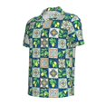 thumbnail image 2 of Balery Lemon and Leaves Printed Men’s Short Sleeve Polo Shirt, Midweight Men's Shirt,Golf Polo shirts -, 2 of 9