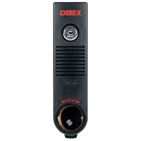 Detex EAX-500 BLACK Exit Alarm Surface Mount Battery Powered Black Finish