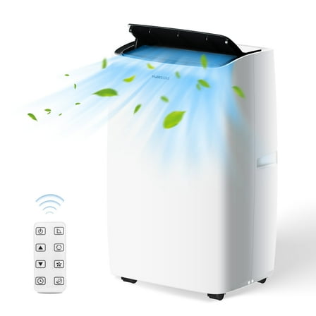 HUMSURE Portable Air Conditioner 9200 BTU (14000 BTU ASHRAE), Suitable for 420 sq ft of Rooms, Floor Standing Air Conditioning AC Unit with Remote Control and Installation Kit