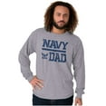 thumbnail image 3 of US Navy Dad Military Anchor Logo Men Big & Tall Long Sleeve Tee Brisco Brands 3X, 3 of 5