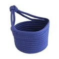 thumbnail image 2 of Visland Small Hanging Basket, Wall Mounted Woven Hanging Basket Storage,Cotton Rope Small Basket, Shelf Basket Organizer for Plants,Toys,Towels, 2 of 6