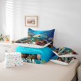 thumbnail image 4 of Erosebridal Sea Turtle 7 Pieces Bedding Set Twin, Ocean Bed in A Bag Coastal Comforter Set with Sheets Reptile Tortoise Bed Set Lightweight 7Pcs, 4 of 5