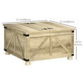 thumbnail image 3 of HOMCOM Coffee Table with Flip Top Hidden Storage, Square Center Table, 3 of 10