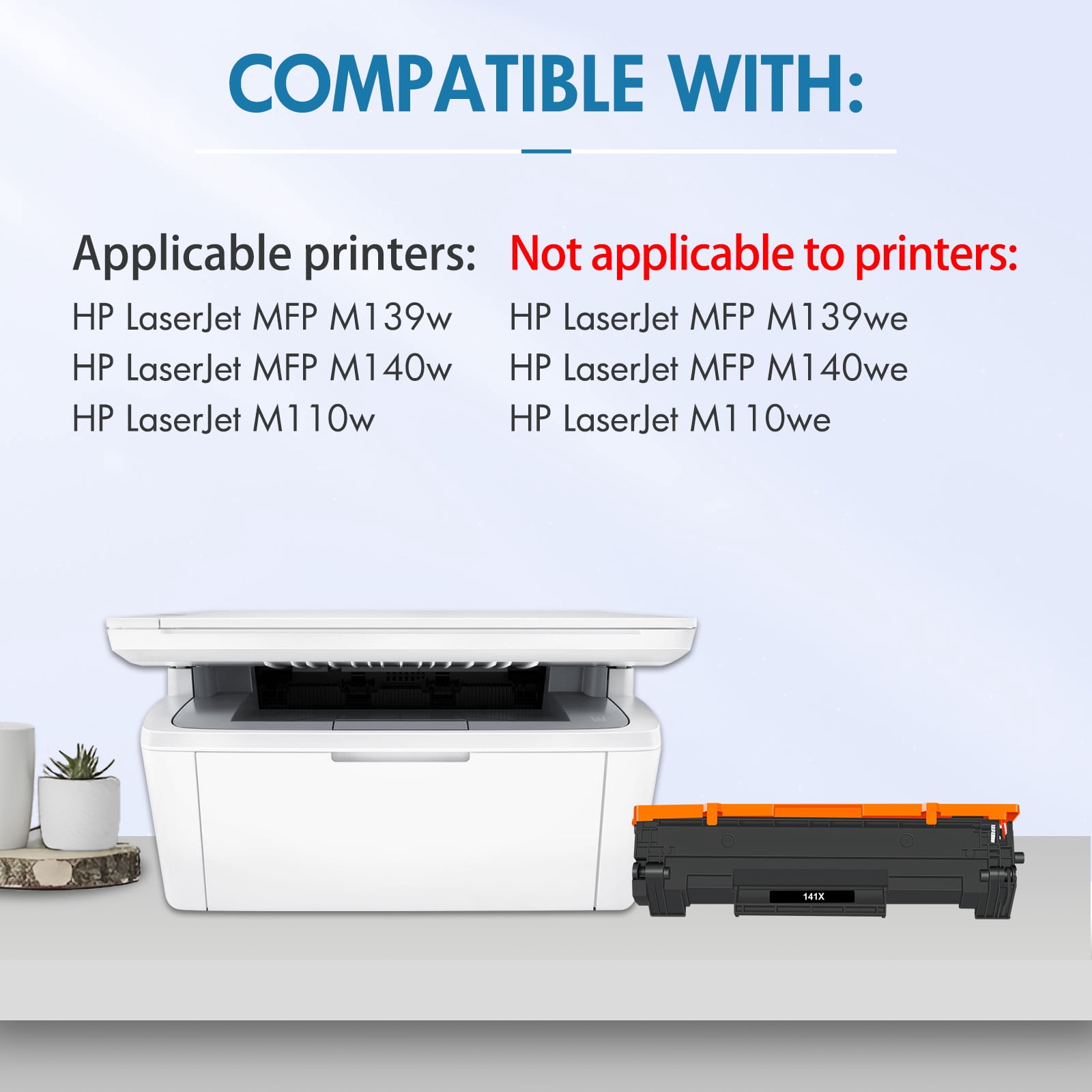 Colorich Compatible with HP 141A W1410A Toner Cartridge (With Chip) for Laserjet M110w MFP M139w M140w Printer Ink (Black,1-Pack)