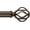 28"-48", variant on Bronze Curtain Rods for Windows 48-90 Inch (4-7.5 ft) with Decorative Cage Finials, 1 Inch Adjustable Heavy Duty Metal Window Rods for Living Room, Bedroom, Patio, Sliding Glass Door