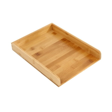 

QUSENLON Wooden Rectangular Tea Tray Solid Wood Tray Tea Cup Trays Stand Tray Wooden