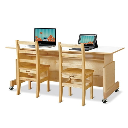 Jonti Craft Apollo Double Computer Desk Walmart Com