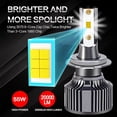 thumbnail image 3 of Carshark-faro Led Turbo H7 20000Lm H1 H4 H8 H9 H11 lámparas Hb3 Hb4 Hir2 bombillas de coche 4300K 6000K 8000K 9005 9006 9012 luces antiniebla, 3 of 3
