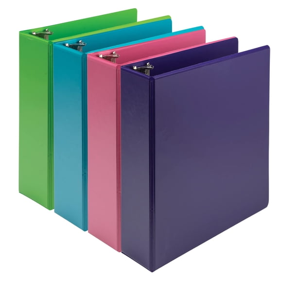 View Binder Samsill, a base de plantas, duradero, de 3 pulgadas, paquete de 4