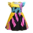 thumbnail image 2 of Kids Girls Sallys' Costume Halloween Dress Girls Princess Fancy T Shirt Dress, 2 of 7
