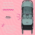 thumbnail image 4 of Carriola Ibaby Viaggio Plegable Tipo Maleta Ligera Compacta verde, 4 of 9
