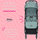 thumbnail image 4 of Carriola Ibaby Viaggio Plegable Tipo Maleta Ligera Compacta verde, 4 of 9