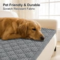 thumbnail image 3 of decorUhome Washable Pet Friendly Sofa Cover, Non-Slip Anti-Scratch Furniture Protector, Decorative Slipcover for Home (Grey, 27.6" x 27.6"), 3 of 11