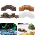 thumbnail image 1 of Raindrops 4Pcs Small Garden Bridge PVC White for Mini House Garden Enhancement, 1 of 6